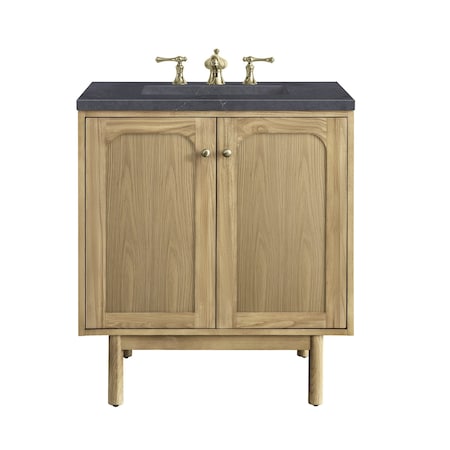 James Martin Vanities Laurent 30in Single Vanity, Light Natural Oak w/ 3 CM Charcoal Soapstone Top 545-V30-LNO-3CSP